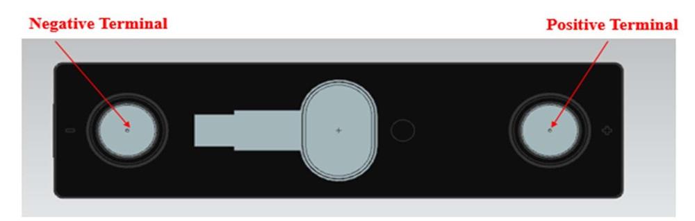 Battery positive and negative